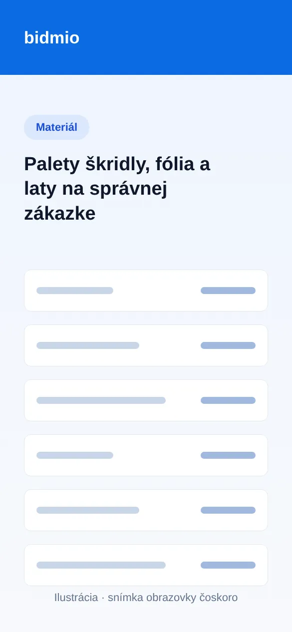 Skladové pohyby s betónovou škridlou, fóliou, latami a hrebenáčmi vydanými na zákazku